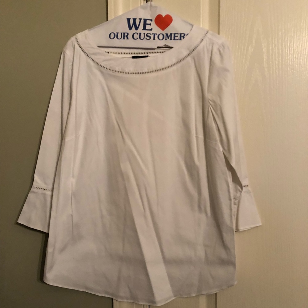 White cotton blouse